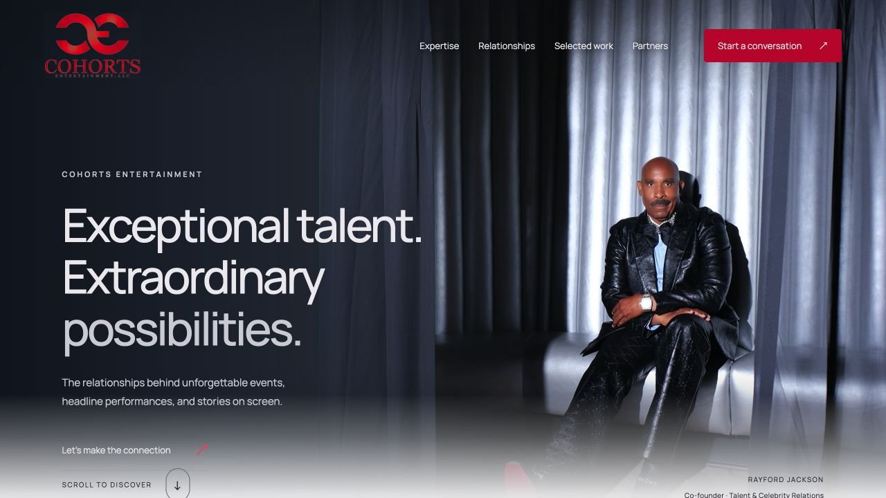 Cohorts Entertainment website